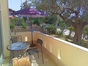 A balcony or terrace at Irina Haus
