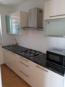 Kuchyň nebo kuchyňský kout v ubytování Apartments Villa Maslinica