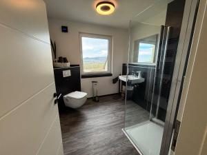 Koupelna v ubytování Ferienwohnung Turmfalke