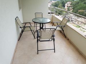 Balkón nebo terasa v ubytování Apartments Villa Maslinica
