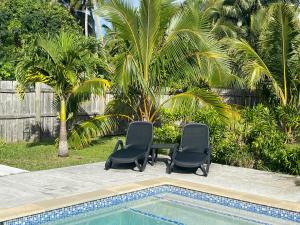 Zahrada ubytování Palm Tree Villas