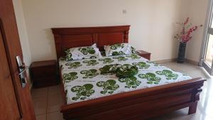 Postel nebo postele na pokoji v ubytování Appartement Meublé 2 chambres Yaoundé Odza