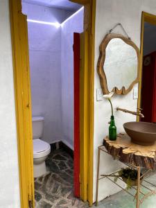 Baðherbergi á El Hostal del Abuelo