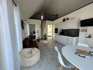 Μια τηλεόραση ή/και κέντρο ψυχαγωγίας στο Ferienhaus Traumhafft