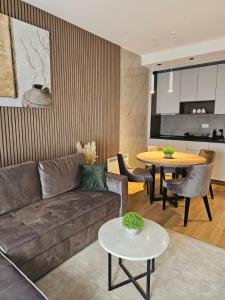 Kuchyň nebo kuchyňský kout v ubytování Apartman SAN Titova vila