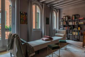 Knihovna v bed and breakfast