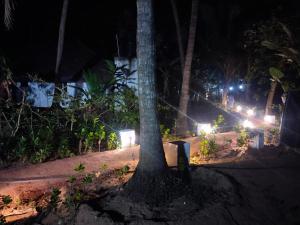 Um jardim no exterior de Samant Beach Resort