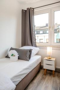 Katil atau katil-katil dalam bilik di zentrale 2-Zi-Wohnung - Gelsenkirchen - Nahe Arena