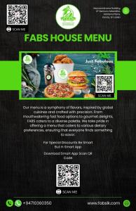 a flyer for a fast food restaurant with a picture of food at Serene Kandy Getaway with City Views in Kandy
