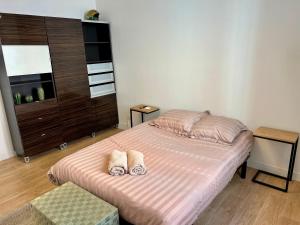 Postel nebo postele na pokoji v ubytování Maison Dormoy, appartement 2 Chambre - Gare - Centre ville