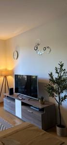 Iris apartment private parking tesisinde bir televizyon ve/veya eğlence merkezi