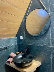 Koupelna v ubytování Mountain Dream + 17 fotografií