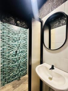 Koupelna v ubytování Hotel Londres