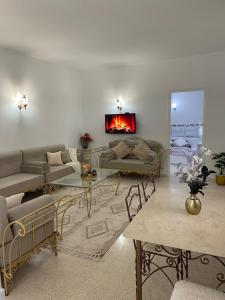 Ruang duduk di Villa Dar Abdou Djerba sans vis à vis +21 gambar
