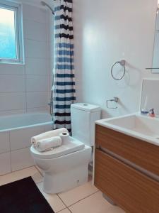 Koupelna v ubytování Hostal SaraTierra