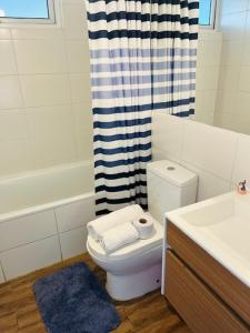 Koupelna v ubytování Hostal SaraTierra