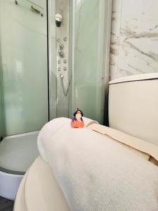 Koupelna v ubytování Hostal SaraTierra