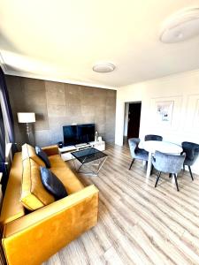 Ruang duduk di Apartament Słońce i Morze