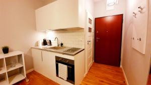 Kuchyňa alebo kuchynka v ubytovaní HomeComfort Apartament Adonis + 6 fotografií