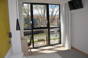 Balkon lub taras w obiekcie Hotel Bilbao Plaza