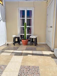 Patio nebo venkovní prostory v ubytování Refugio Caldera
