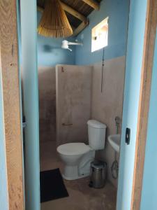 ポルト・セグロにあるPousada Maré-mansaのトイレと洗面台付きのバスルーム