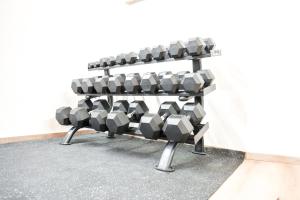 Fitness centrum a/nebo fitness zařízení v ubytování das MOOSWALD