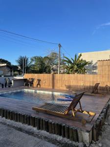 Πισίνα στο ή κοντά στο Casa de Praia do Marcinho