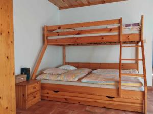 Letto o letti in una camera di Apartmán Štrobl