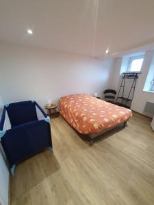 Postel nebo postele na pokoji v ubytování Charmant Appartement T2 au rez de chaussée