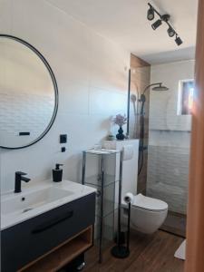 Koupelna v ubytování Apartman Kristian Zagreb Airport