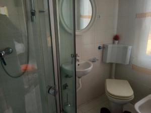 Koupelna v ubytování Casa nel mare