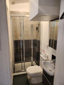 a bathroom with a toilet and a sink at Maison studio in Paris