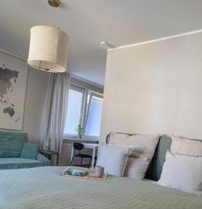 Ένα ή περισσότερα κρεβάτια σε δωμάτιο στο Wohnung-Zentral-Siegen Oberstadt