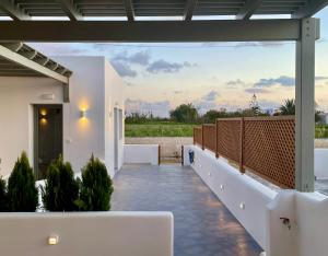 a view from the patio of a house at Luaz Naxian living in Naxos Chora