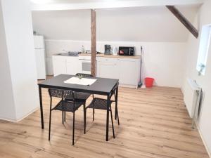 Kuchyň nebo kuchyňský kout v ubytování Live Smart in Altenburg Practical Apartments for Students and Workers