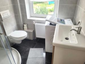 Koupelna v ubytování Live Smart in Altenburg Practical Apartments for Students and Workers