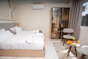Кровать или кровати в номере Camel Pyramids View Inn