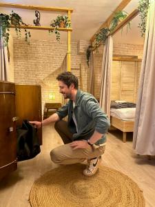 Os clientes hospedados em Baloo Hostel