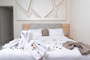 Кровать или кровати в номере Camel Pyramids View Inn