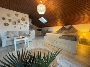 Posezení v ubytování BOHO Apartment Skye