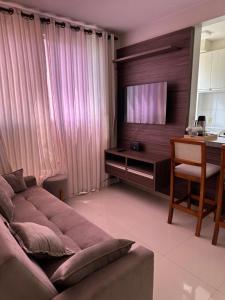 TV a/nebo společenská místnost v ubytování Apartamento 2 quartos no centro de Valparaizo
