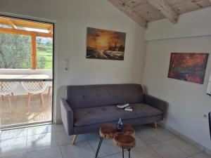 Posezení v ubytování Lemonia Apartment with yard