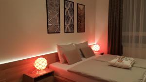 Postel nebo postele na pokoji v ubytování Sarajevo Daily Apartments