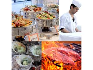 a collage of photos of a chef preparing food at Umibe no Kajuen - Vacation STAY 17482v in Konan +8 photos