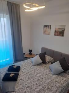 Ένα ή περισσότερα κρεβάτια σε δωμάτιο στο Apartament 101 Aquarius Boszkowo