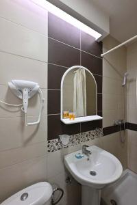 Koupelna v ubytování Hotel Tiski Cvet