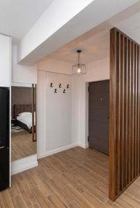 Katil atau katil-katil dalam bilik di Panoramic Studio Oradea 2