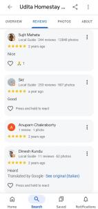 a screenshot of the ukulele homepage at Udita Homestay Prayas in Shānti Niketan