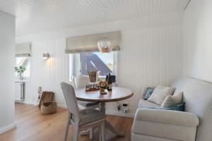 Ruang duduk di Ferienhaus Lavendelmeer
